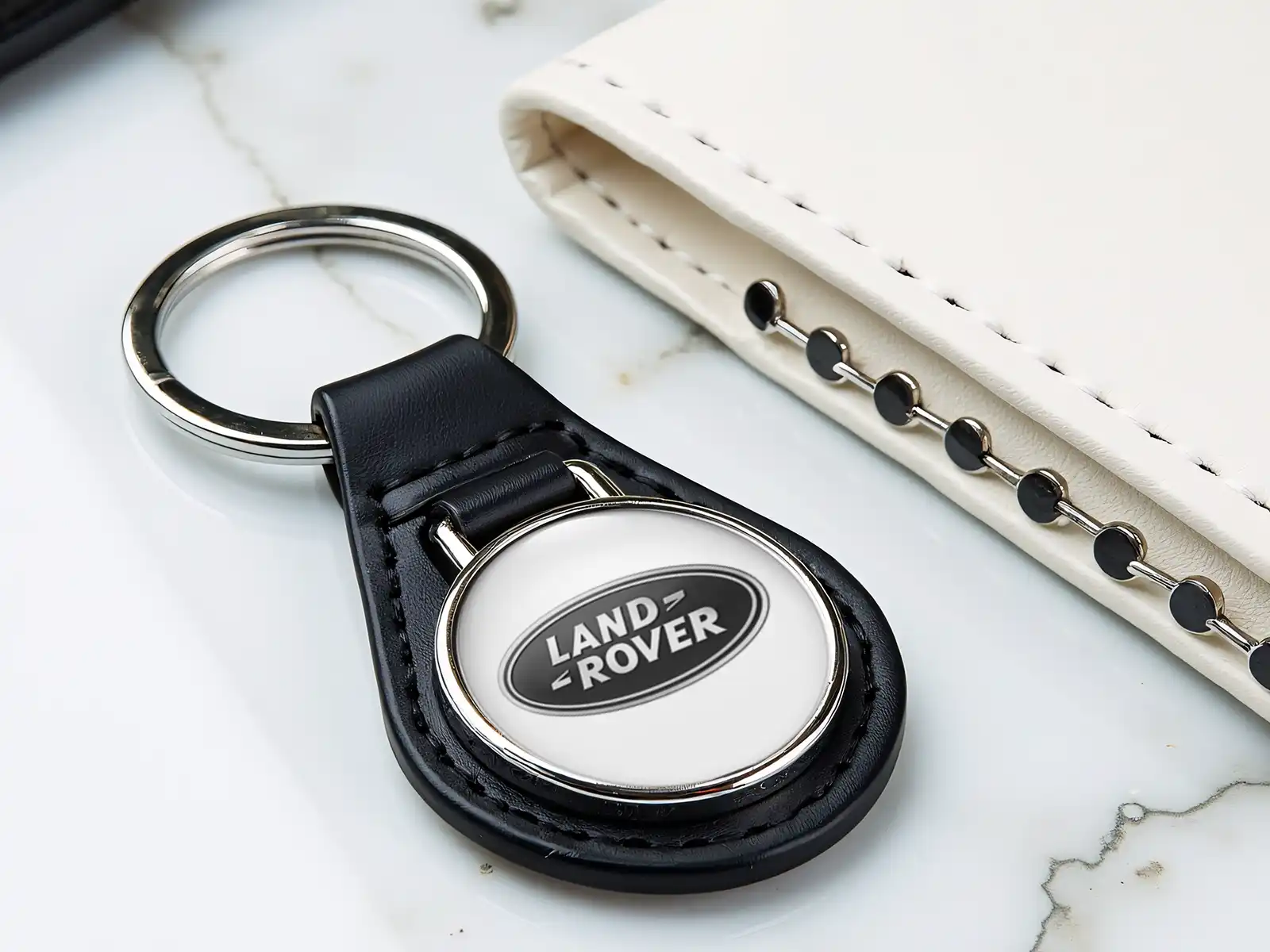 Land Rover Portachiavi Per Auto Pelle Di Classe Look Lucido